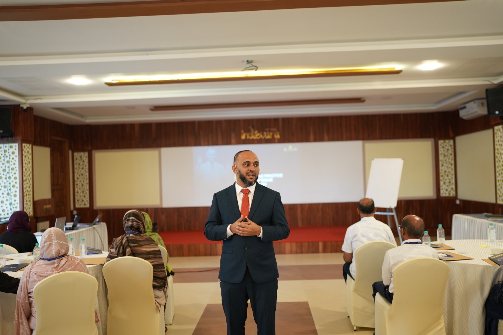 Rafeeq addressing participants at Indeevara Resort